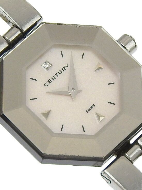 CENTURY Time gem Watches 1P diamond White shellDial Stainless Steel Quartz... main image 10
